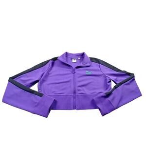 Veste Puma Crop Top Mauve Femme L / Purple Puma Cropped Track Jacket Women's L